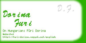 dorina furi business card